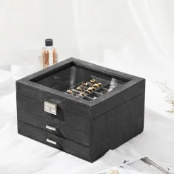 Best Sale SONGMICS Boîte à bijoux noir