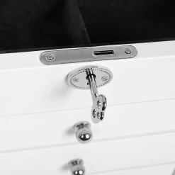 Fashion SONGMICS Boîte à bijoux XXL Blanc