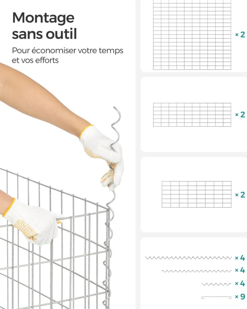 Flash Sale SONGMICS Boîte à lettres fenêtre en V mural avec serrure et couvercle gris anthracite