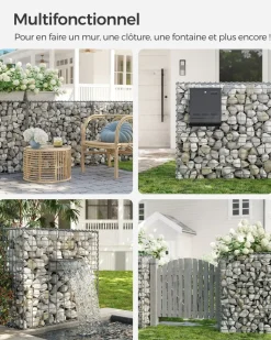 Flash Sale SONGMICS Boîte à lettres fenêtre en V mural avec serrure et couvercle gris anthracite