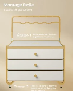 Shop SONGMICS Boîte à montre 9,8 x 21,2 x 8,7 cm noir d’encre