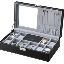 Discount SONGMICS Boîte à montres miroir