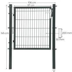 Sale SONGMICS Boîte aux lettre post Gris