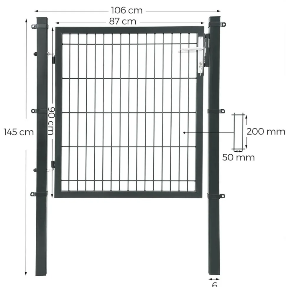 Sale SONGMICS Boîte aux lettre post Gris