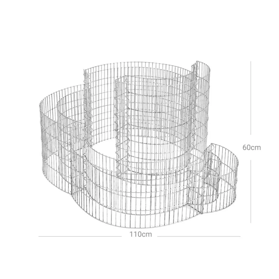 Cheap SONGMICS Boîte aux lettres bicolore Argent