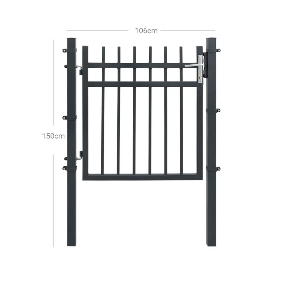 Best Sale SONGMICS Boîte aux lettres murale moderne Noir Blanc