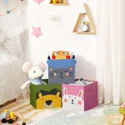 Store SONGMICS Boîte de Rangement pour Décorations de Noël Rouge Cerise