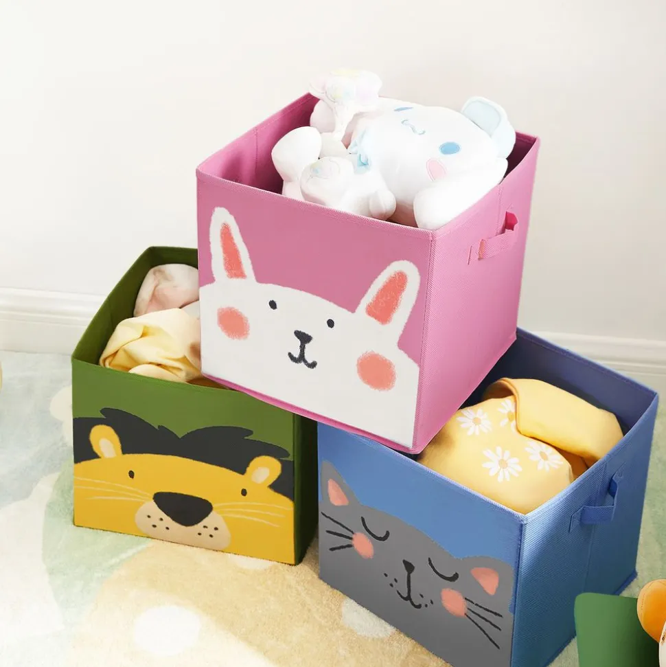 Store SONGMICS Boîte de Rangement pour Décorations de Noël Rouge Cerise