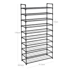 Hot SONGMICS Boîtes à chaussures lot de 6 gris