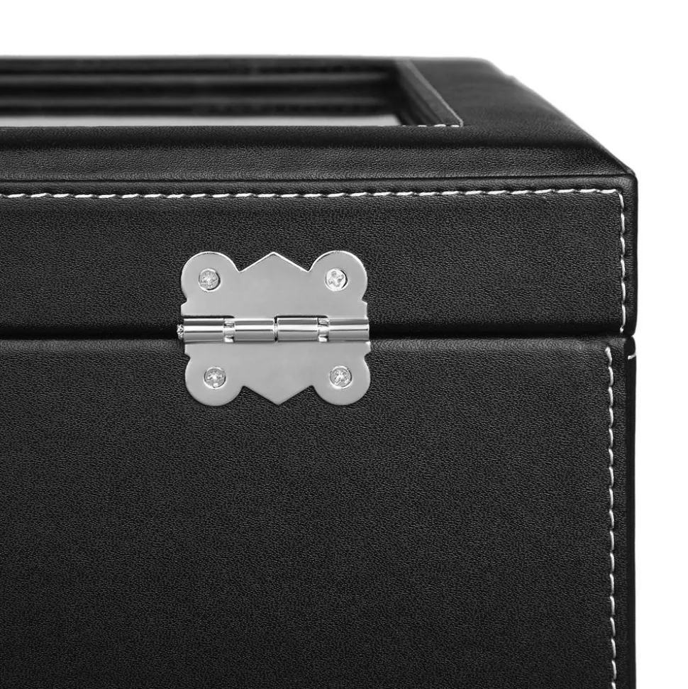 Shop SONGMICS Boîtes à montres 20 cases noir
