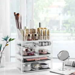 Fashion SONGMICS Boîtes à montres 12 cases noir