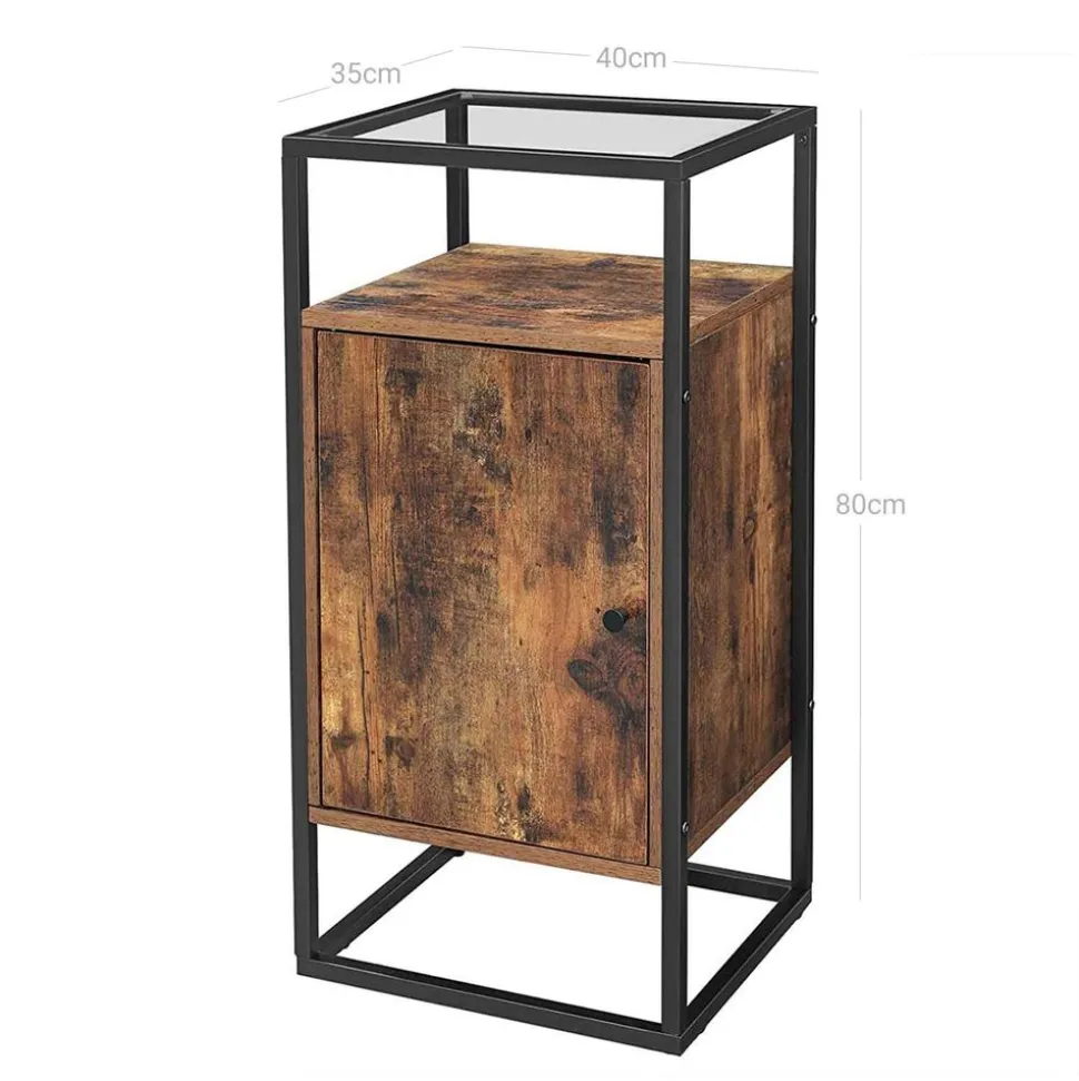 Sale SONGMICS Bout de canapé industriel