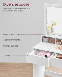 Cheap SONGMICS Bout de canapé prise