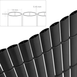 Flash Sale SONGMICS Brise-vue PVC anthracite Gris