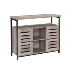 Clearance SONGMICS Buffet 2 portes grège