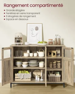 New SONGMICS Buffet 3 vitres