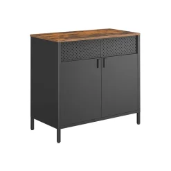 Discount SONGMICS Buffet ajouré noir