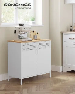 Discount SONGMICS Buffet ajouré noir