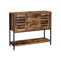 Cheap SONGMICS Buffet aéré Brun Vintage Noir