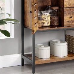 Cheap SONGMICS Buffet aéré Brun Vintage Noir