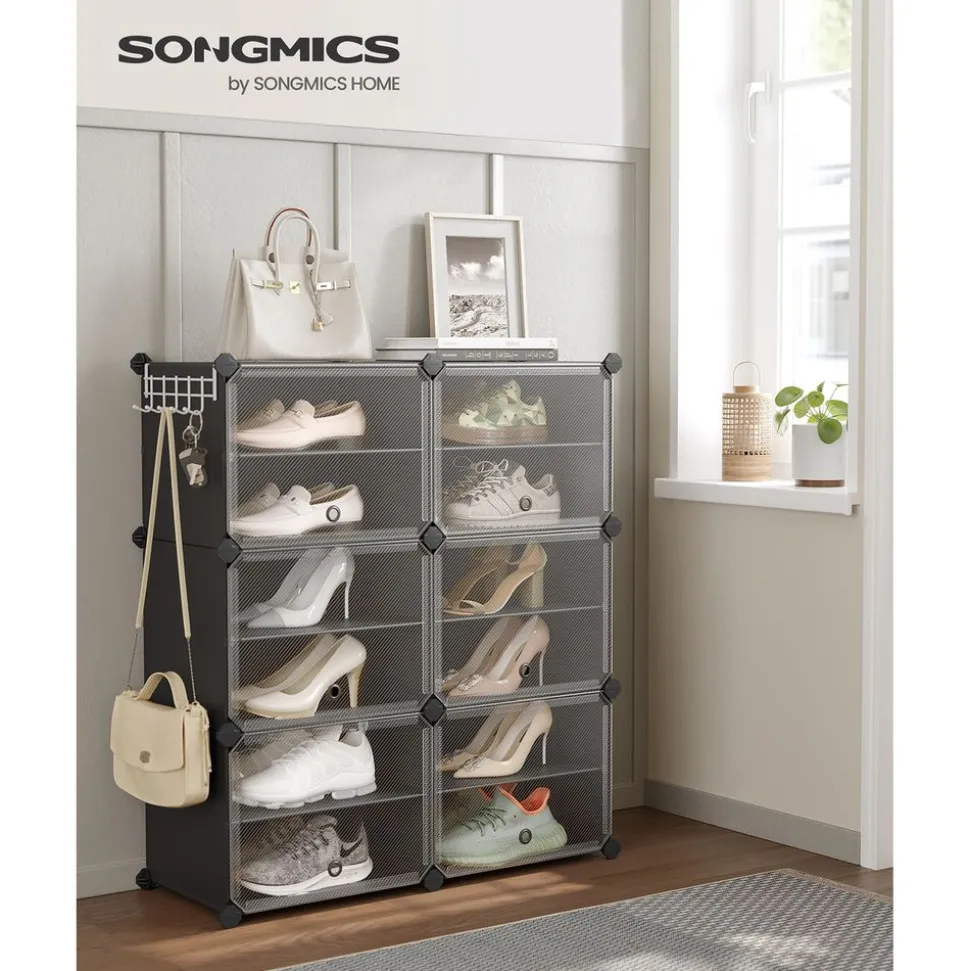 Flash Sale SONGMICS Buffet avec placards et étagères Marron Rustique