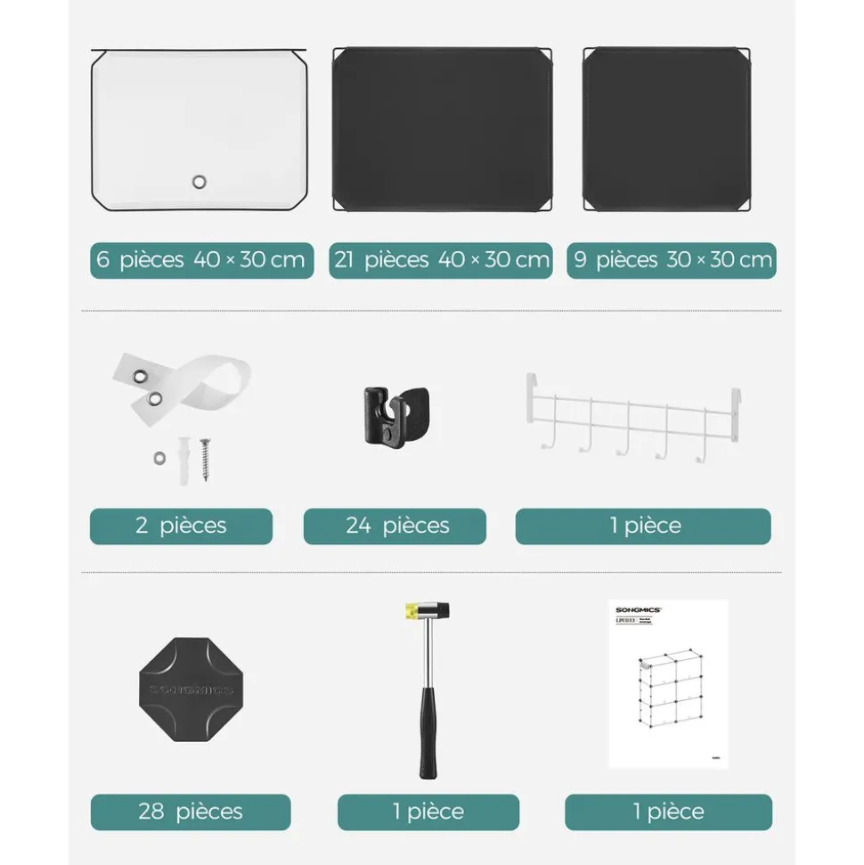 Flash Sale SONGMICS Buffet avec placards et étagères Marron Rustique