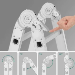 Discount SONGMICS Buffet haut cuisine 6 étagères de porte 40 x 76 x 182,1 cm blanc