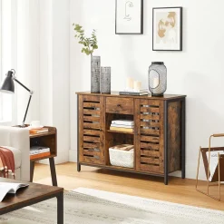 Flash Sale SONGMICS Buffet ouvert fermé industriel Blanc