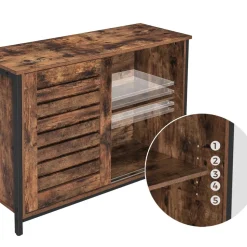 Flash Sale SONGMICS Buffet portes coulissantes Blanc