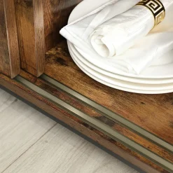 Flash Sale SONGMICS Buffet portes coulissantes Blanc