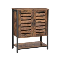 Flash Sale SONGMICS Buffet portes persiennes Marron Rustique
