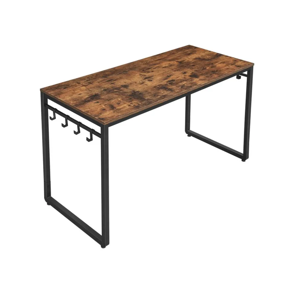 Hot SONGMICS Bureau 115 cm design X Marron Rustique