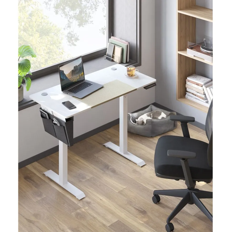 Store SONGMICS Bureau 120 cm grège