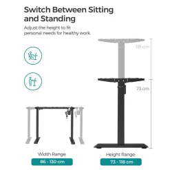 Flash Sale SONGMICS Bureau 100 cm industriel