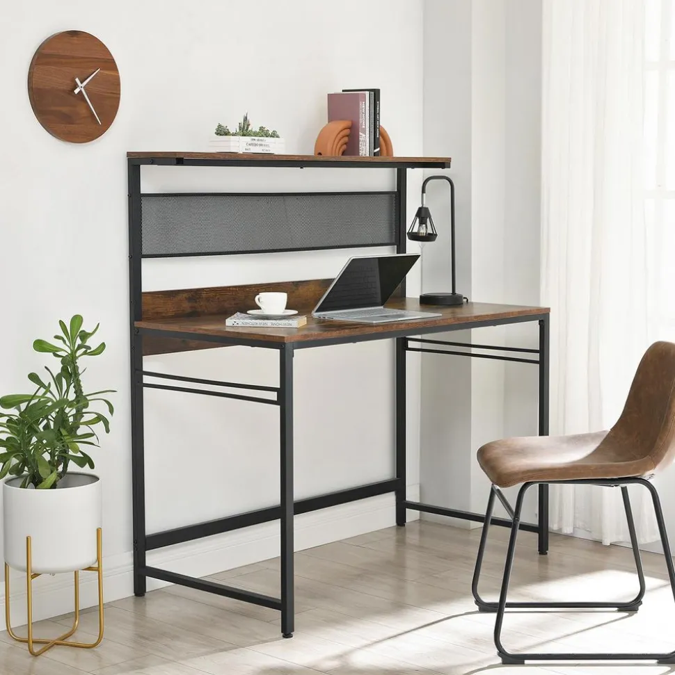 Cheap SONGMICS Bureau 120 cm industriel Blanc