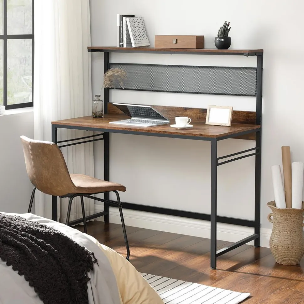 Cheap SONGMICS Bureau 120 cm industriel Blanc