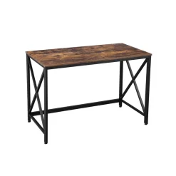 Store SONGMICS Bureau 120 cm industriel Noir