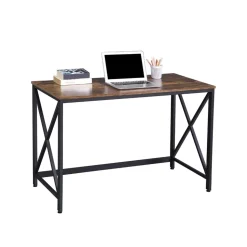 Store SONGMICS Bureau 120 cm industriel Noir
