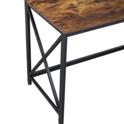 Store SONGMICS Bureau 120 cm industriel Noir