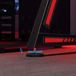 Outlet SONGMICS Bureau 110 cm industriel Noir