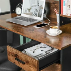 New SONGMICS Bureau 100 cm industriel