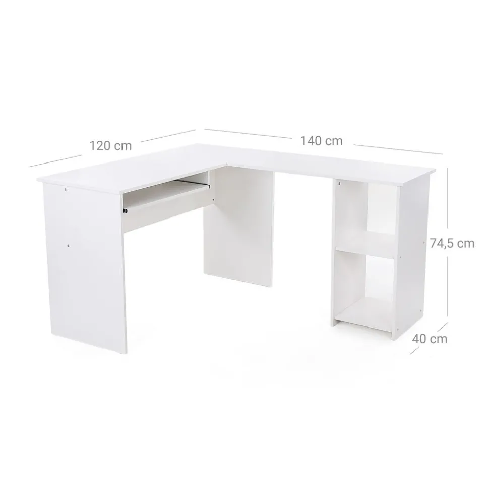 Cheap SONGMICS Bureau 130 cm industriel Marron Rustique