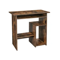 Sale SONGMICS Bureau 140 cm industriel Marron Rustique + Noir