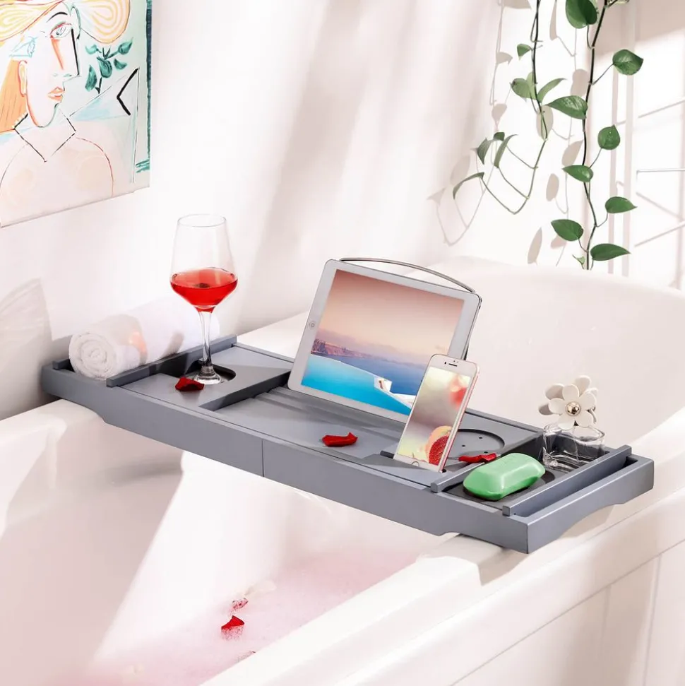 Hot SONGMICS Bureau 120 cm industriel Marron Rustique