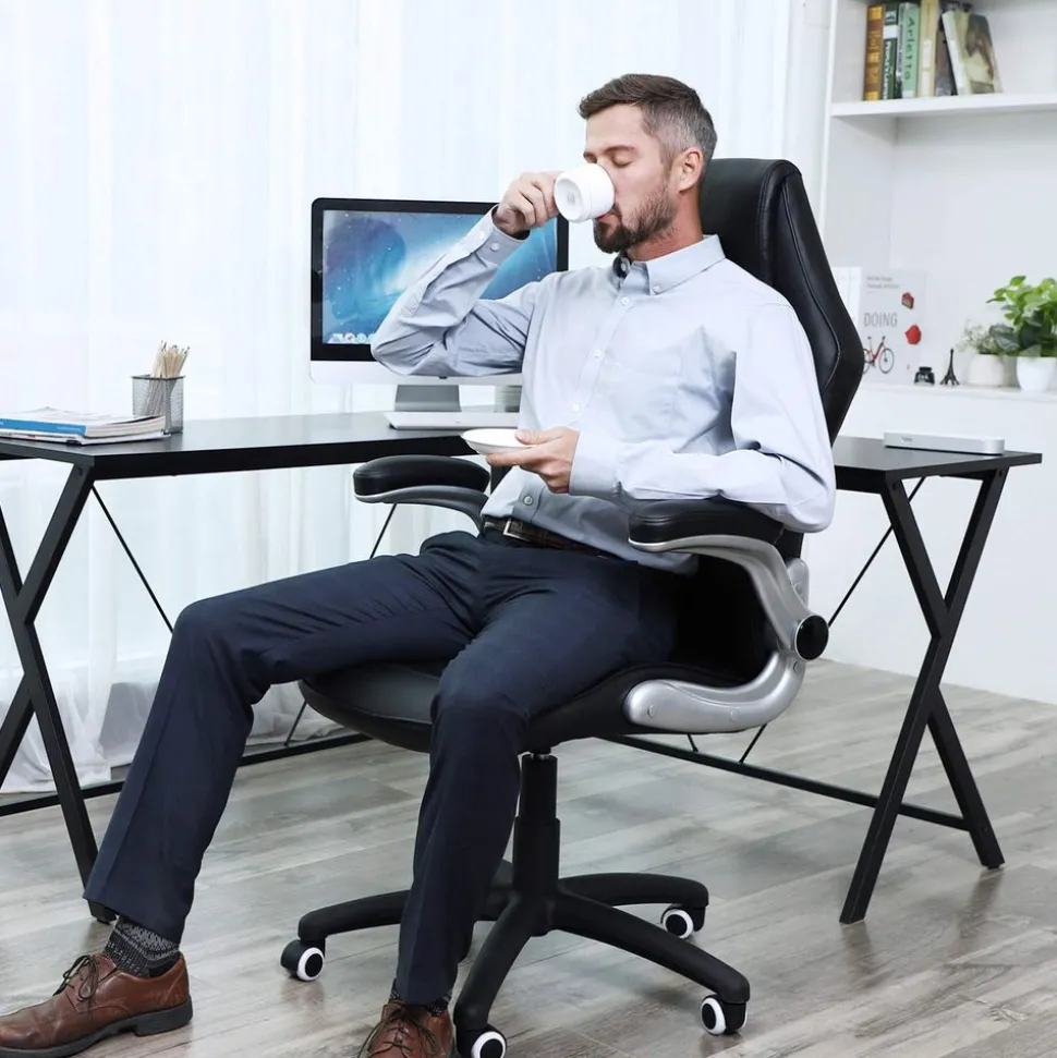 Best Sale SONGMICS Bureau assis-debout 120 cm Blanc