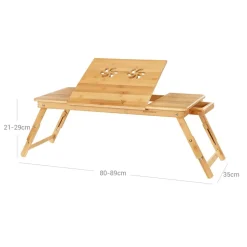 Cheap SONGMICS Bureau assis-debout 140 cm Marron Rustique + Noir