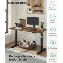 Flash Sale SONGMICS Bureau Assis-Debout Électrique