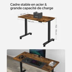 Flash Sale SONGMICS Bureau Assis-Debout Électrique