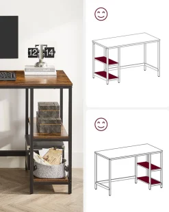 Hot SONGMICS Bureau Assis-Debout Électrique Réglable en Hauteur