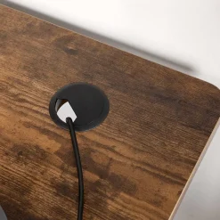 Hot SONGMICS Bureau d'angle Brun Vintage Noir